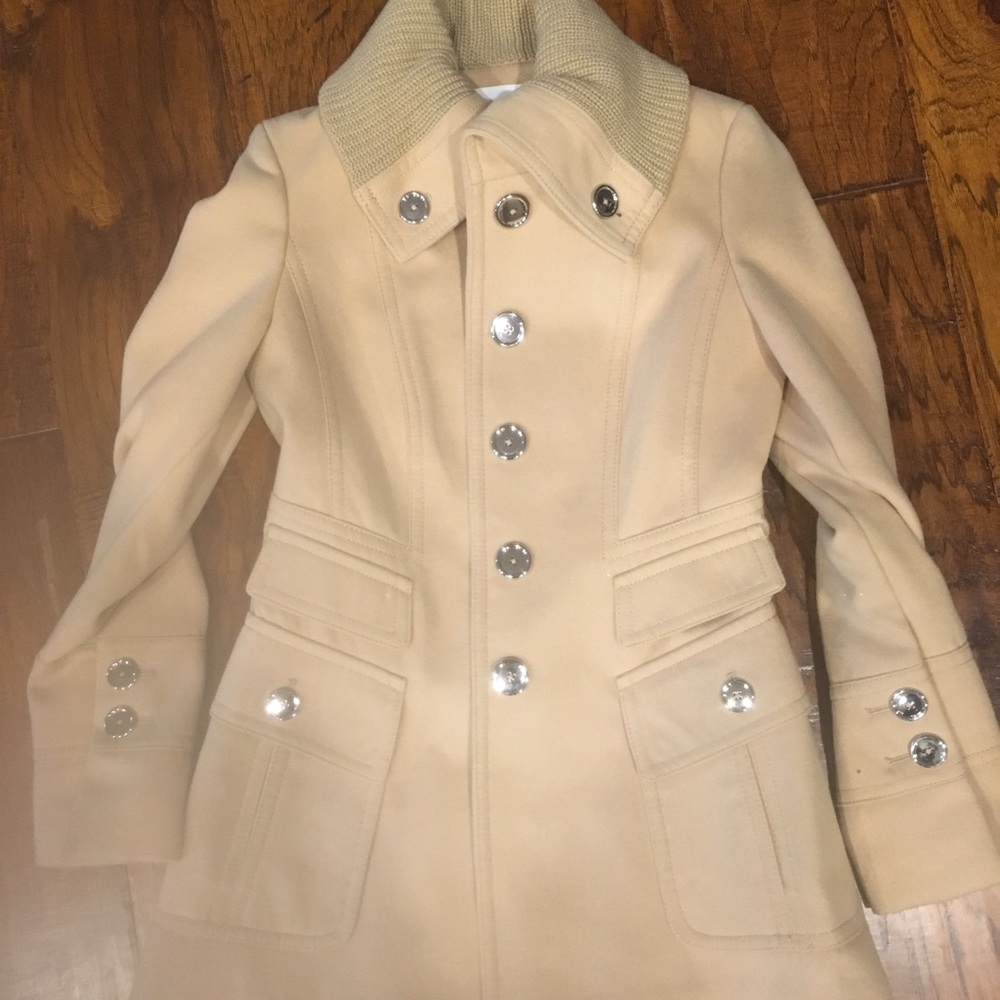 Jessica Simpson camel tan pea coat